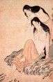 femmes nues et poissons Kitagawa Utamaro ukiyo e Bijin GA